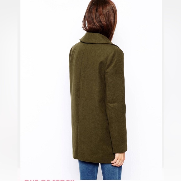 Asos Black Petite Peacoat - Picture 3 of 8